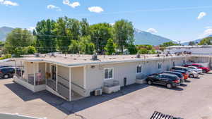 Rear of facility parking