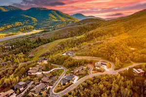 Mountain view featuring a forest