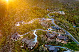 View of property location with a forest