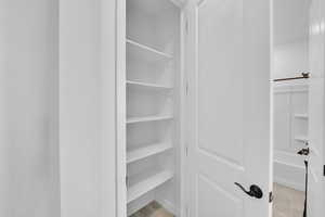 View of closet