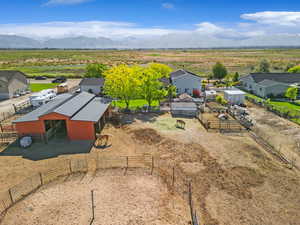 View of rural area with mountains
