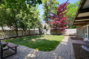 View of yard featuring a patio
