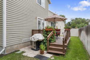 View of deck