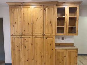 Detailed view of wood finished floors