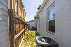 View of yard featuring central AC