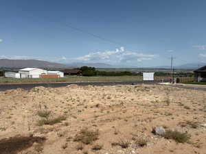 View of yard featuring a mountain view