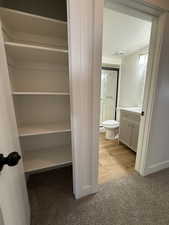 View of closet
