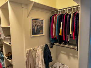 View of spacious closet