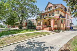View of shared driveway