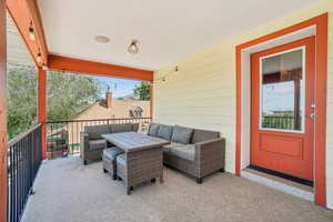 Lovely balcony includes sunset views!