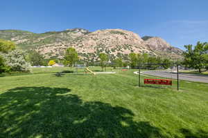 View of mountain background
