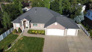 View from above of property
