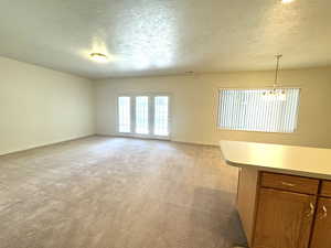 Additional view of basement family room, dining and full kitchen.