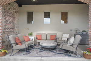 View of patio / terrace featuring an outdoor hangout area