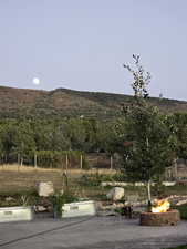 View of mountain background