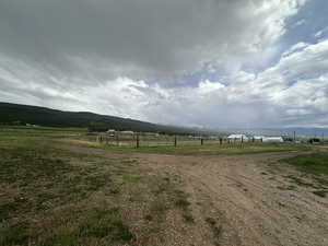 View of home's community featuring a view of rural / pastoral area and a mountain view