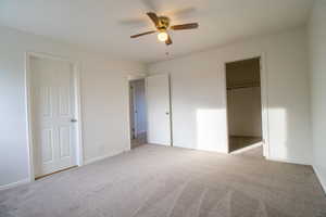 Upstairs Bedroom with Walkin Closet and access to Bath