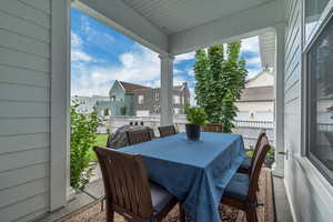 Patio / terrace featuring outdoor dining space and a covered patio