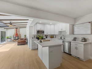 The floor plan gives a "cozy but open" warm vibe.