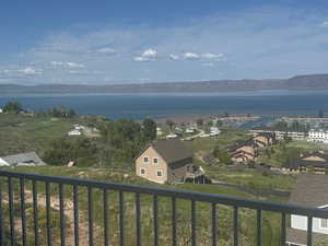 Water view with mountains