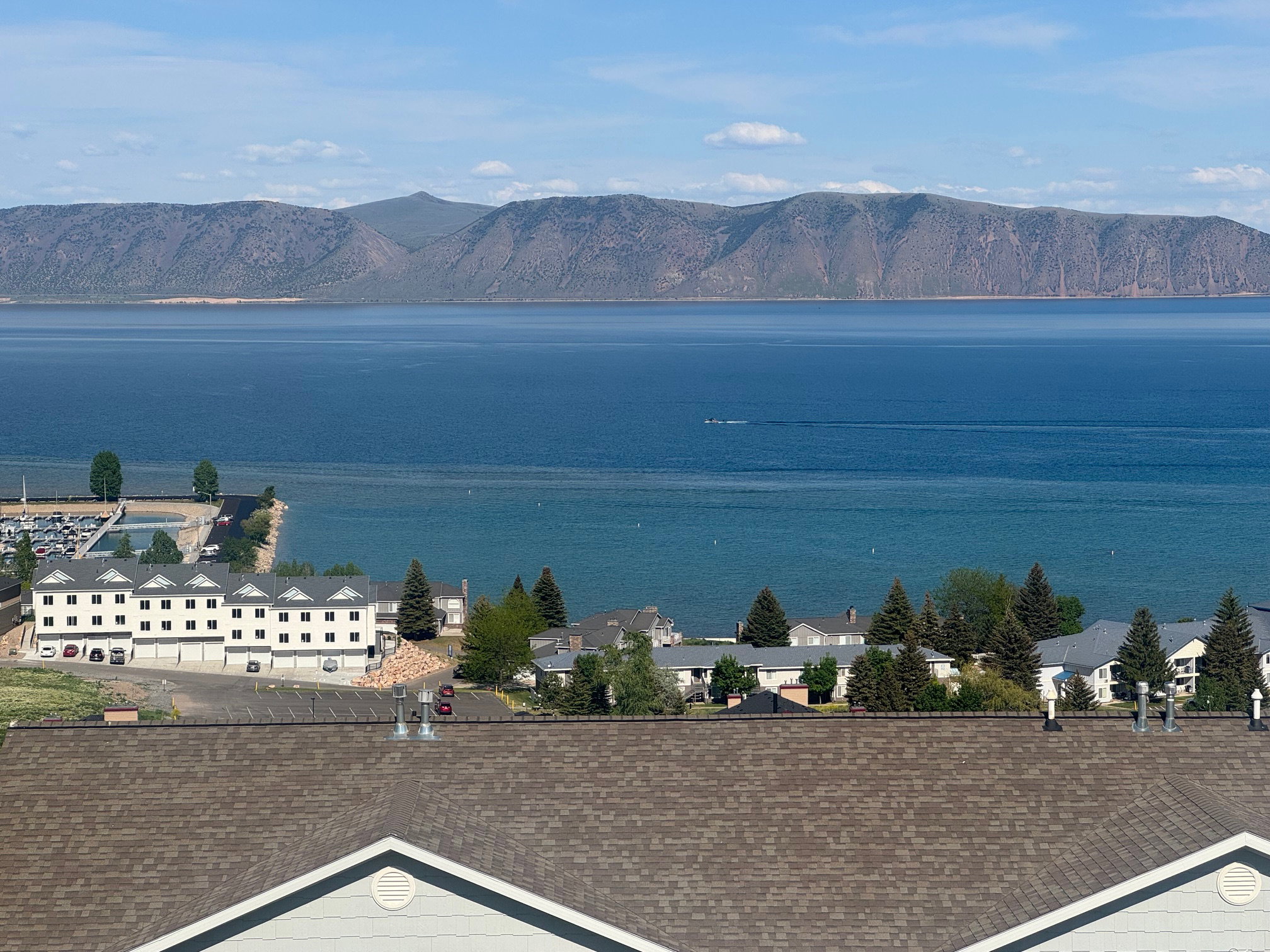 Water view with a mountain backdrop
