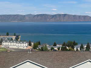 Water view with a mountain backdrop