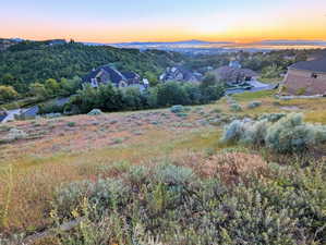 Mountain view with nearby suburban area