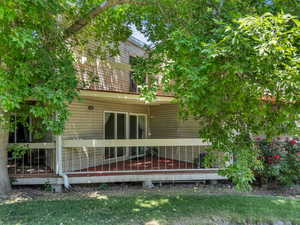 View of rear view of property
