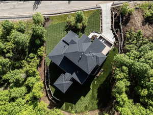 Aerial view of property and surrounding area
