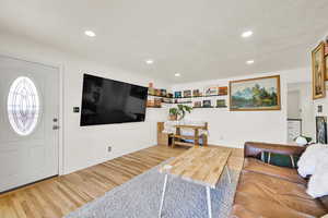 Corner view of entry into the front living room