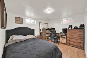 Basement bedroom #1 with newer flooring