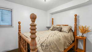 Downstairs Bedroom with baseboards