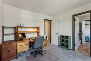 View of carpeted office