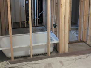 2nd Full bathroom getting installed now!