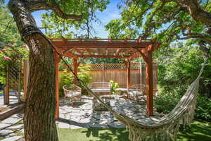 View of patio / terrace featuring a pergola