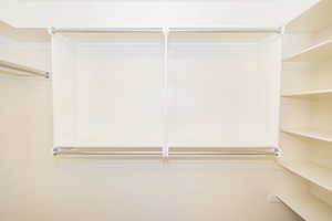 View of spacious closet