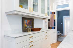 Detailed view of wood finished floors
