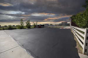 View of asphalt driveway