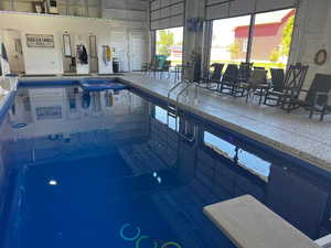 View of indoor pool