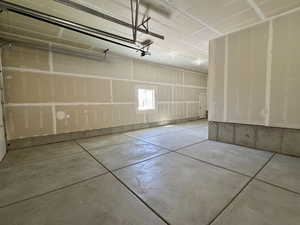 View of 3rd car garage