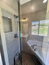 Master bath - European glass shower
