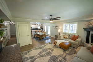 View from Living Room into Dining Room.