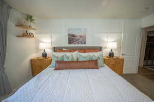 Master Bedroom custom finish work/wall accents.