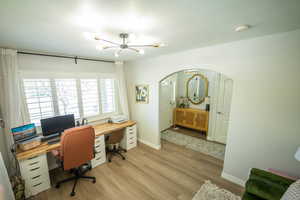 Office right off the front door.  Perfect for work at home situations or home businesses.