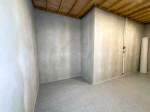 View of finished basement