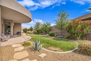 View of yard featuring a patio area