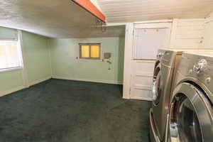 2nd bedroom with laundry and back door