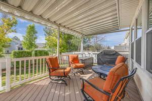 Deck with a grill