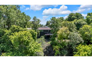 View from above of property