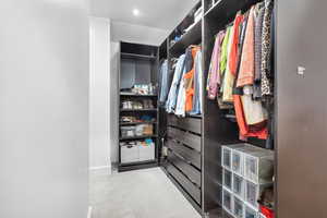 View of spacious closet